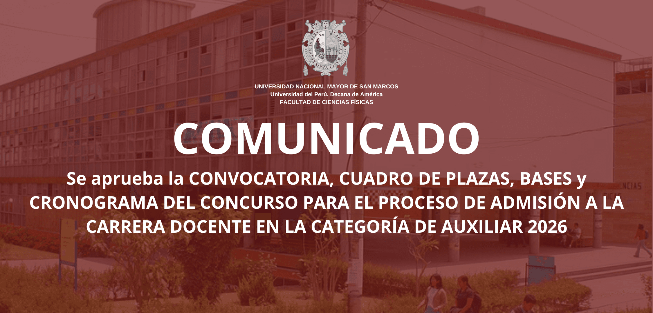 PROCESO DE ADMISIÓN A LA CARRERA DOCENTE EN LA CATEGORÍA DE AUXILIAR 2026